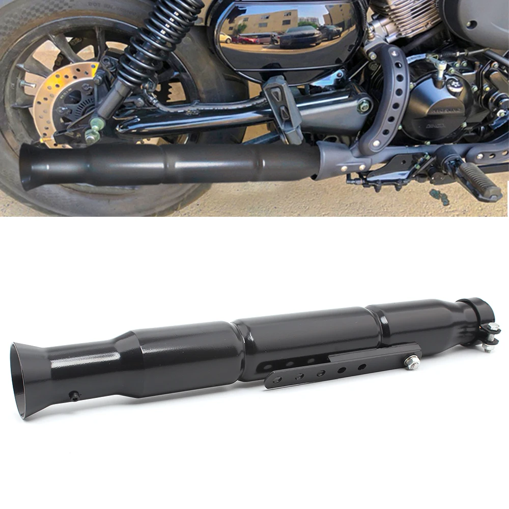 Universal Exhaust Mufflers Silencer Pipe with Sliding Bracket For Harley Cruiser Bobber Chopper Cafe Racer Motor Exhaust System
Universal Exhaust Mufflers Silencer Pipe with Sliding Bracket For Harley Cruiser Bobber Chopper Cafe Racer Motor Exhaust System