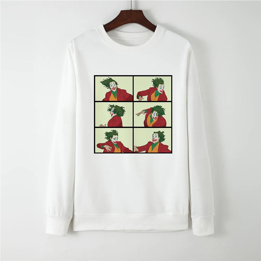 JOKER Printed Funny Punk Vogue Casual Leisure Hatless Clothing Girls Sweatshirt bluza damska Hoodies Sweatshirts
JOKER Printed Funny Punk Vogue Casual Leisure Hatless Clothing Girls Sweatshirt bluza damska Hoodies Sweatshirts
