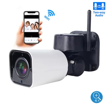 Outdoor WiFi IP Security Camera 1080P IP Camera WiFi 4X Zoom PTZ Camera 120ft IR Night Vision Two-Way Audio 128G SD Card
Outdoor WiFi IP Security Camera 1080P IP Camera WiFi 4X Zoom PTZ Camera 120ft IR Night Vision Two-Way Audio 128G SD Card