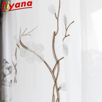 Plum Blossom Embroidered Tulle Curtains for Living Room White Flowers Sheer Tulle for Kitchen Chinese Yarn X-HM445#30
Plum Blossom Embroidered Tulle Curtains for Living Room White Flowers Sheer Tulle for Kitchen Chinese Yarn X-HM445#30
