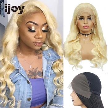 4X13 Lace Front Human Hair Wigs Colored Body Wave Wig 613 Blonde Brazilian Hair Wig For Women Pre Plucked Wig Non-Remy IJOY
4X13 Lace Front Human Hair Wigs Colored Body Wave Wig 613 Blonde Brazilian Hair Wig For Women Pre Plucked Wig Non-Remy IJOY