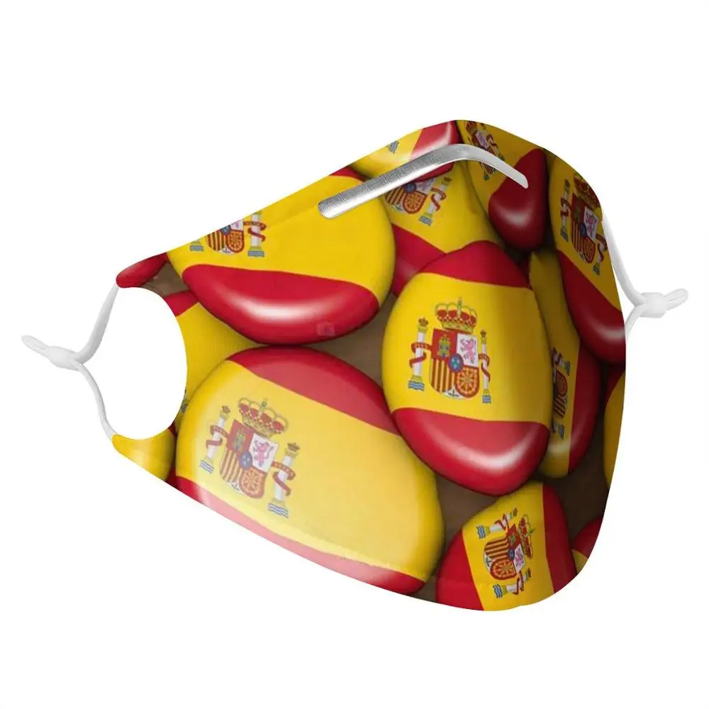Image custom Spain national emblem 4Pcs Filter Masks Carbon Insert Anti-dust Anti-infection Mask Reusable Face Mask Spanish flag
Image custom Spain national emblem 4Pcs Filter Masks Carbon Insert Anti-dust Anti-infection Mask Reusable Face Mask Spanish flag