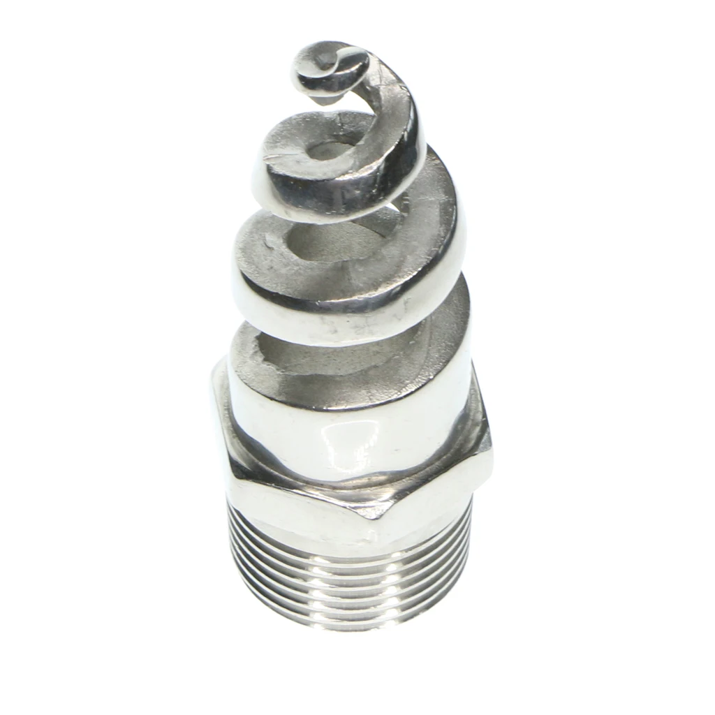 Stainless Steel Spiral Cone Spray Water Nozzle Sprinkler Heads 0.25inch for Dust Removal Fire Fighting Spraying Cleaning Stainless Steel Spiral Cone Spray Water Nozzle Sprinkler Heads 0.25inch for Dust Removal Fire Fighting Spraying Cleaning