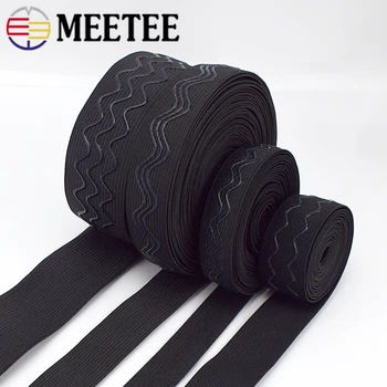 Meetee 2/5/10meters 2-4cm Non-slip Elastic Band Wave Silicone Webbing Belt DIY Sport Clothes Wrist Guard Sew Accessories EB013 
Meetee 2/5/10meters 2-4cm Non-slip Elastic Band Wave Silicone Webbing Belt DIY Sport Clothes Wrist Guard Sew Accessories EB013