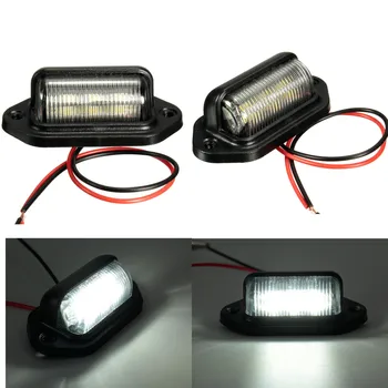 12V 6LEDs License Plate Light Lamp Bulbs Number Plate Light for Motorcycle Boats Aircraft Automotive Trailer RV Truck White
12V 6LEDs License Plate Light Lamp Bulbs Number Plate Light for Motorcycle Boats Aircraft Automotive Trailer RV Truck White
