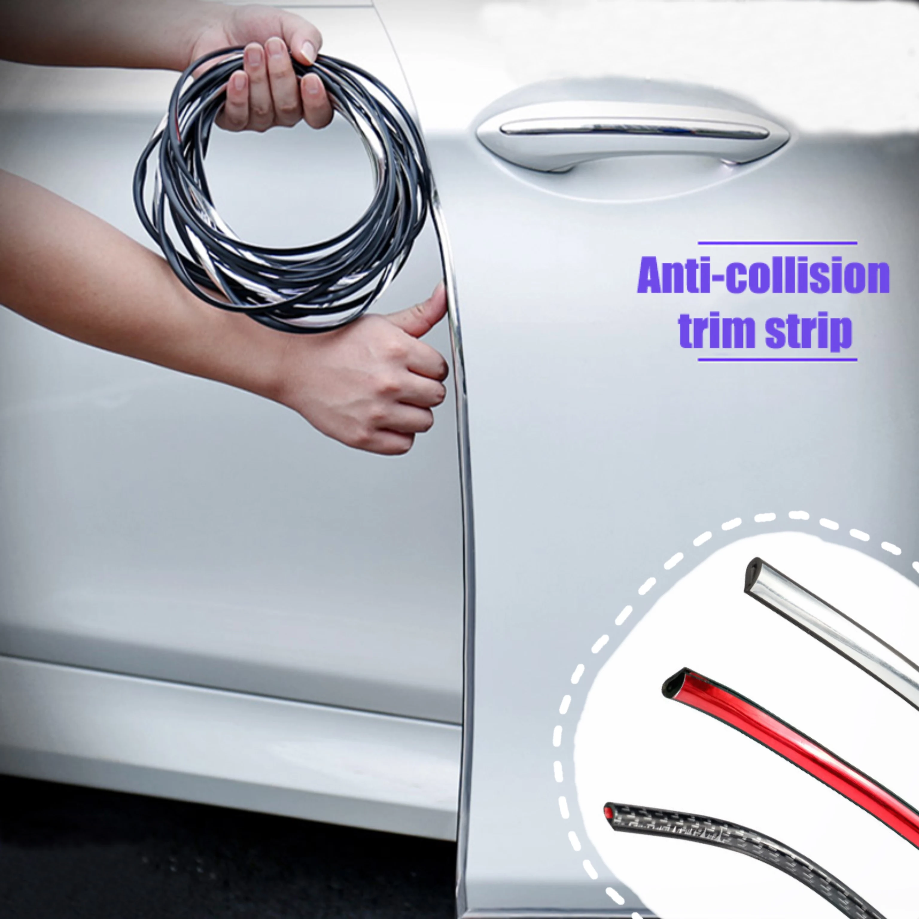Car Styling Auto Door Edge Guard Scratch Strip Protector 5M Anti Collision DIY Rubber Sealing Trim Side Decorative Sticker
Car Styling Auto Door Edge Guard Scratch Strip Protector 5M Anti Collision DIY Rubber Sealing Trim Side Decorative Sticker
