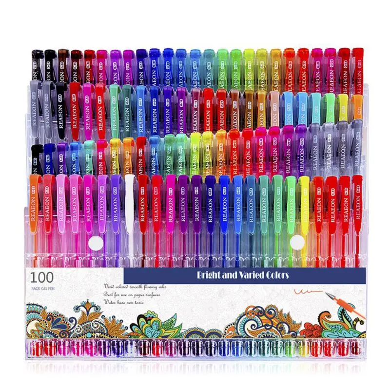100 Color Marker Gel Pen Glitter Metallic Pastel Color No Duplicates Drawing Pen
100 Color Marker Gel Pen Glitter Metallic Pastel Color No Duplicates Drawing Pen
