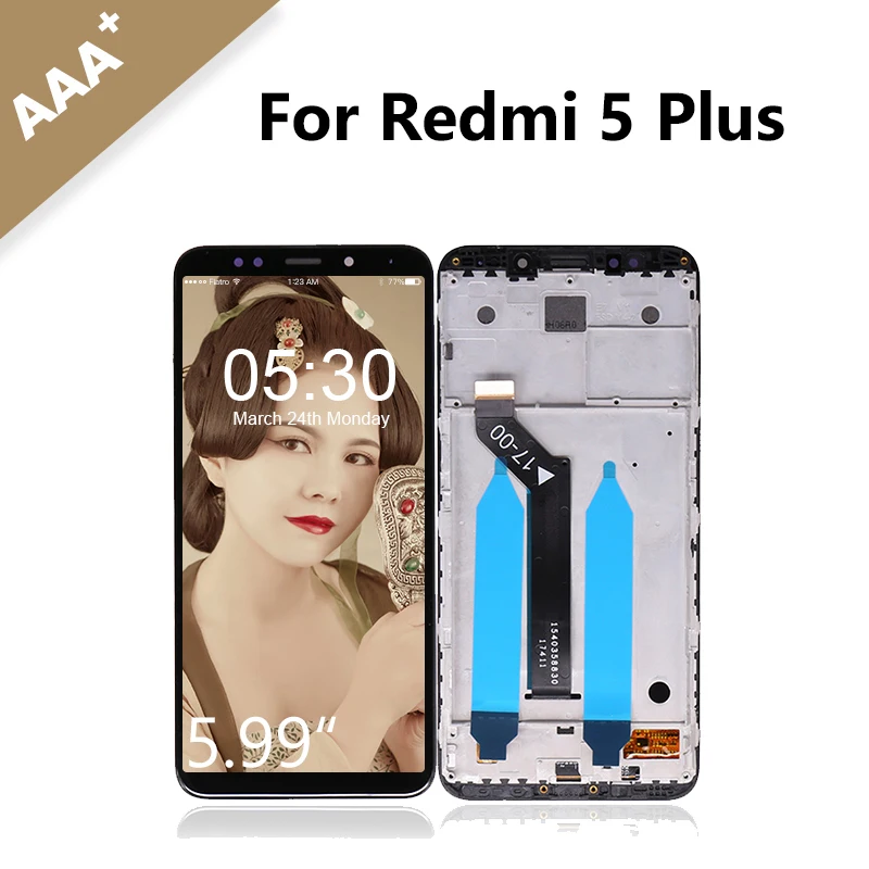 Для Xiaomi для Redmi 5 Plus ЖК-дисплей кодирующий преобразователь сенсорного экрана в