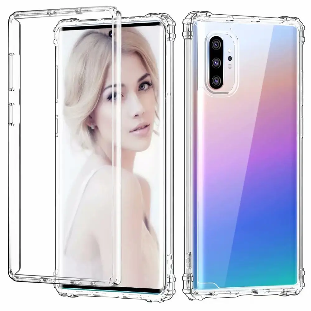 Full Body Protective Coverag Shell Shockproof Front+Back Crystal Soft Silicone Rubber Case Cover For Samsung Galaxy note 10+ 
Full Body Protective Coverag Shell Shockproof Front+Back Crystal Soft Silicone Rubber Case Cover For Samsung Galaxy note 10+