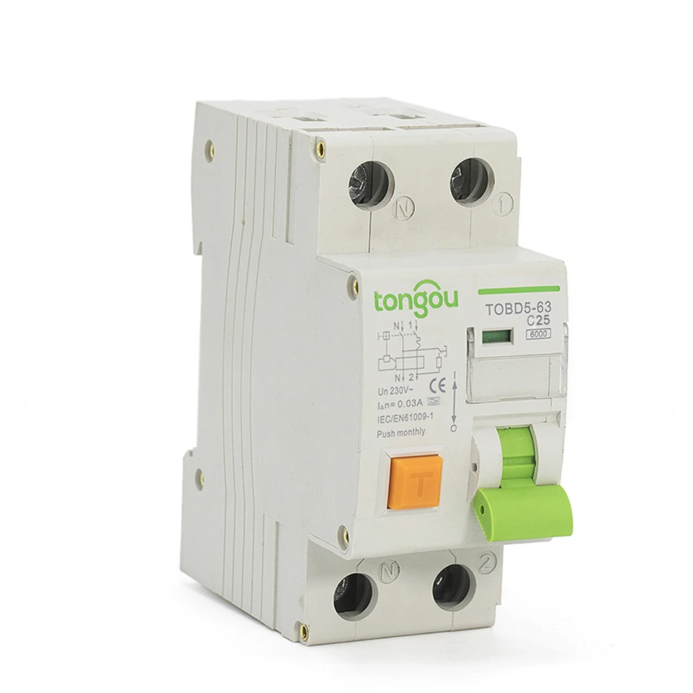 Type A RCBO 25A 30mA 6KA 36mm Electromechanical Type Differential Breaker with Over Current Protection
Type A RCBO 25A 30mA 6KA 36mm Electromechanical Type Differential Breaker with Over Current Protection