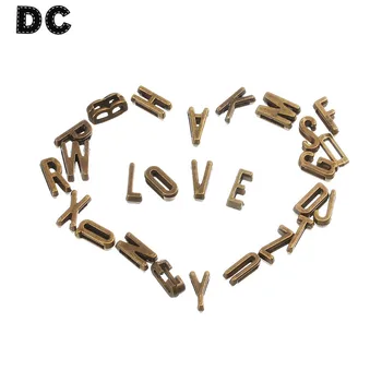 26pcs/lot Antique Bronze Color Letter Alphabet Charms Beads with Hole For Flat Wide Leather Cord Bracelet Necklace Pendant
26pcs/lot Antique Bronze Color Letter Alphabet Charms Beads with Hole For Flat Wide Leather Cord Bracelet Necklace Pendant