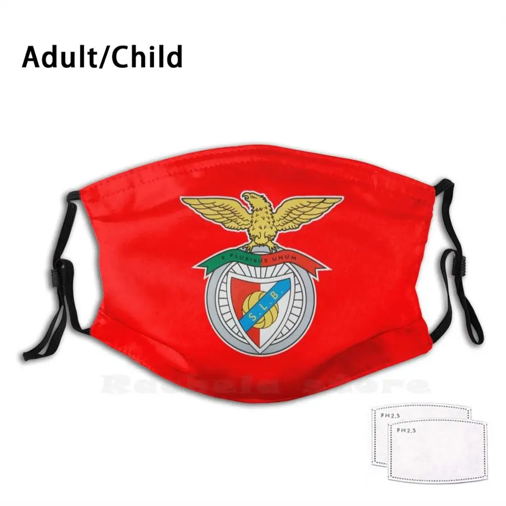 Benfica моющаяся маска для рта с фильтром Пылезащитная 1904 glorieo Португалия Slb | Красота