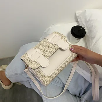 Luxury Trend Leisure Patchwrok Straw Small Bag New Fashion INS Crossbody Bag Women's Shoulder Bags Handbags For Female Casual
Luxury Trend Leisure Patchwrok Straw Small Bag New Fashion INS Crossbody Bag Women's Shoulder Bags Handbags For Female Casual
