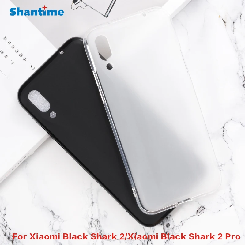 Силиконовый защитный чехол для Xiaomi Black Shark 2 Pro мягкий ТПУ задней панели телефона