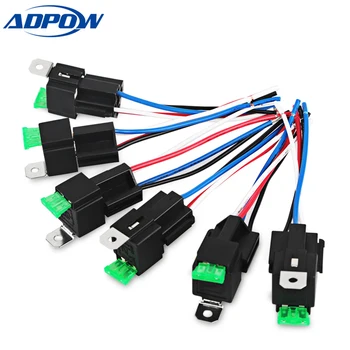 ADPOW 4Pin Fuse Relay Switch Harness Set 12V DC Auto Relay With Relay Socket 30A SPST Automotive
ADPOW 4Pin Fuse Relay Switch Harness Set 12V DC Auto Relay With Relay Socket 30A SPST Automotive