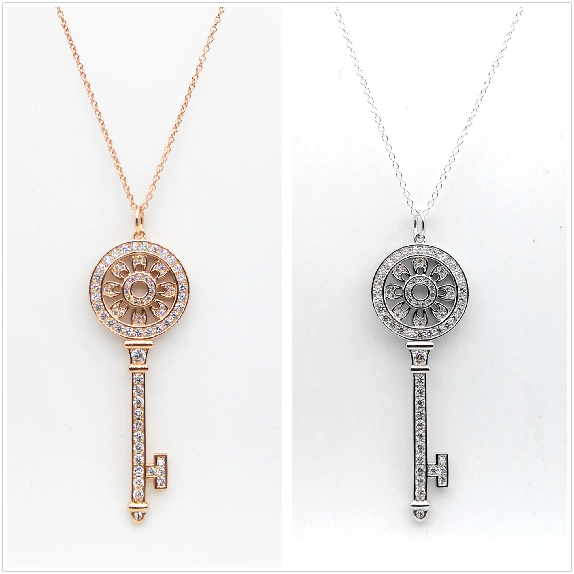 Sterling silver 925 classic popular original fashion key inlaid zircon charm ladies necklace jewelry holiday gift
Sterling silver 925 classic popular original fashion key inlaid zircon charm ladies necklace jewelry holiday gift