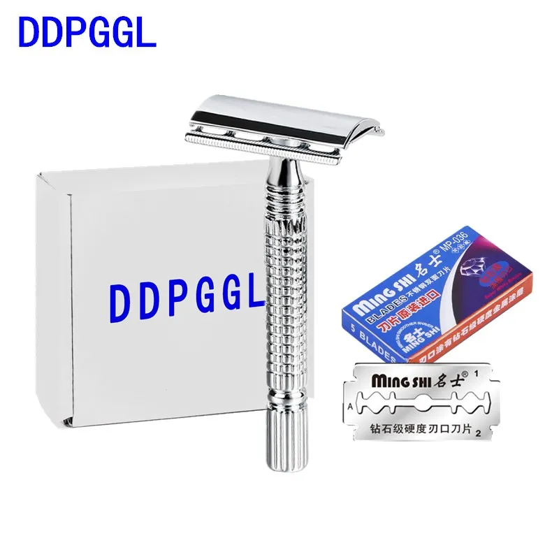 DDPGGL Men Double Edge Shaver Short Handle Classic Safety Razor Mens Shaving Pack Cure Handle 1 Razor 6 Blade Manual Shavers
DDPGGL Men Double Edge Shaver Short Handle Classic Safety Razor Mens Shaving Pack Cure Handle 1 Razor 6 Blade Manual Shavers
