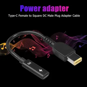Computer Connectors 19-20V Type-C Female to Square DC Male PD Power Charging Cable for Lenovo Thinkpad Computer Connectors
Computer Connectors 19-20V Type-C Female to Square DC Male PD Power Charging Cable for Lenovo Thinkpad Computer Connectors