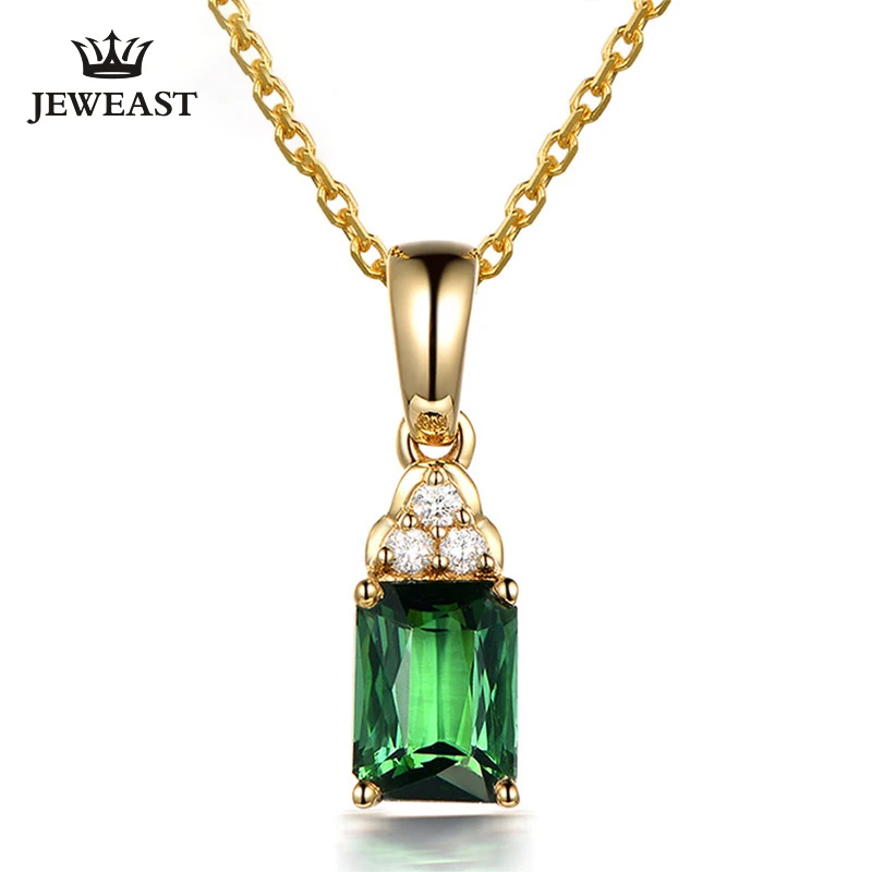 ML Natural green tourmaline 18K Pure Gold Pendant Real AU 750 Solid Gold Upscale Classic Party Fine Jewelry Hot Sell New 2020
ML Natural green tourmaline 18K Pure Gold Pendant Real AU 750 Solid Gold Upscale Classic Party Fine Jewelry Hot Sell New 2020