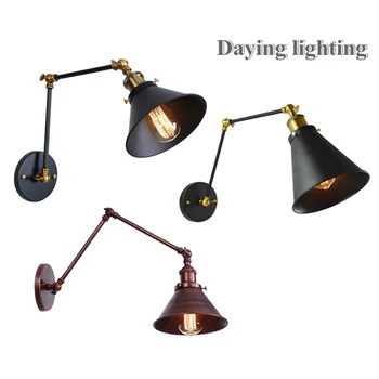 EU E27 220V Retro Industrial Style Restaurant Wrought Iron Retro Living Room Long Pole Double Section Mechanical Turn Wall Lamp
EU E27 220V Retro Industrial Style Restaurant Wrought Iron Retro Living Room Long Pole Double Section Mechanical Turn Wall Lamp