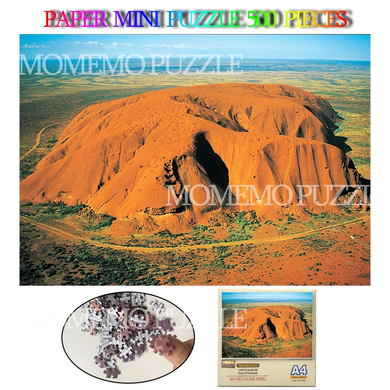 Фото Uluru-kata Tjuta Natioanal Park Jigsaw Puzzle Mini 500 Pieces Beautiful Australia Natural Landscape Adults Kids Toy Games | Игрушки и