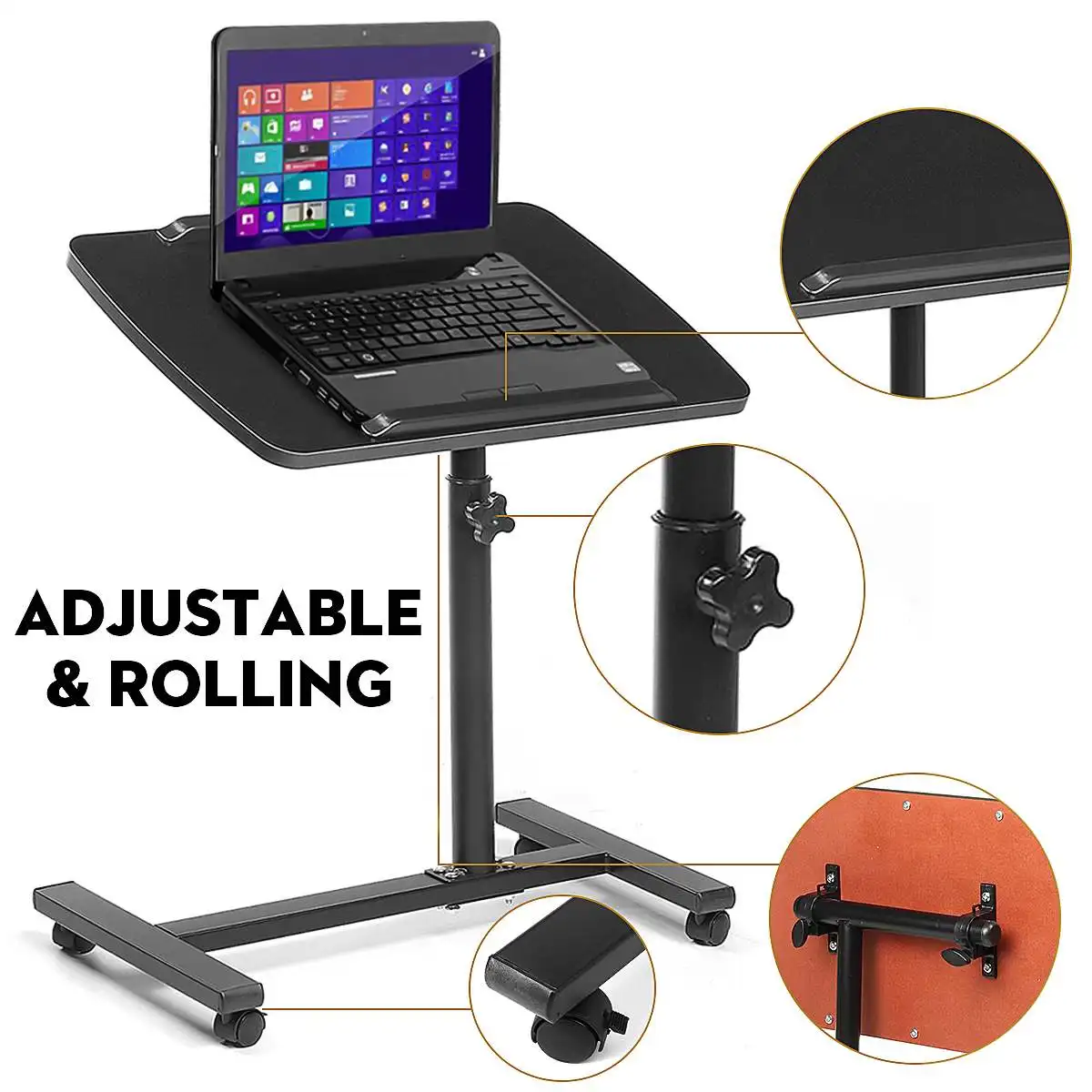 Laptop Table Computer Table Portable Folding Table Movable Laptop Standing Desk Height Adjustable Home Office School Furniture Laptop Table Computer Table Portable Folding Table Movable Laptop Standing Desk Height Adjustable Home Office School Furniture