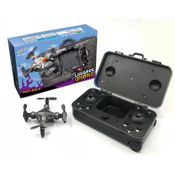 

Hotty Toy DH120 2.4G 4CH 0.3MP WIFI FPV Camera Portable Drone RC Quadcopter Suitcase Style Mini RC UFO Pocket Drone for Kids RTF