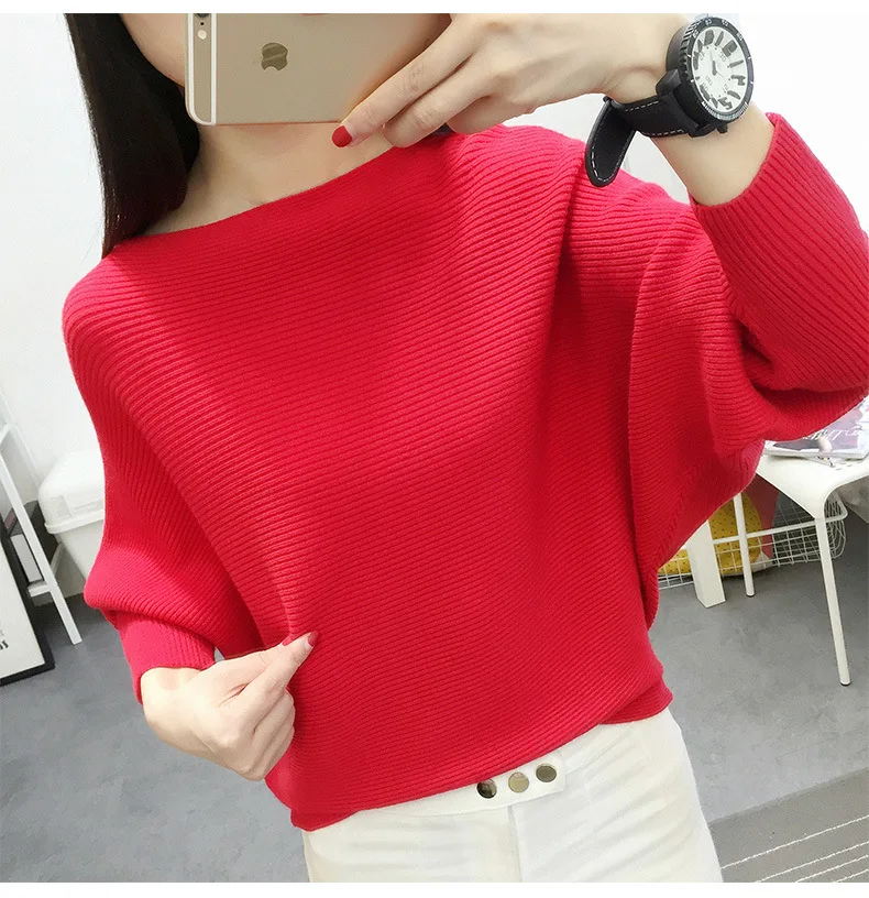 Autumn And Winter New Women sweaters Bats Shirt Slash Neck Short Paragraph Plus size Female Knit pullovers
Autumn And Winter New Women sweaters Bats Shirt Slash Neck Short Paragraph Plus size Female Knit pullovers