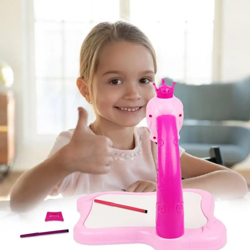 LOVOICE Bureau d/'apprentissage pour Enfants avec Projecteur Intelligent Table de projecteur de Dessin d/'enfants,Outils éducatifs pour Enfants