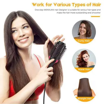 Two-In-One Hair Comb Infrared Negative Ion Hot Air Combing Straight Dual-Purpose Hair Dryer Modeling Comb
Two-In-One Hair Comb Infrared Negative Ion Hot Air Combing Straight Dual-Purpose Hair Dryer Modeling Comb