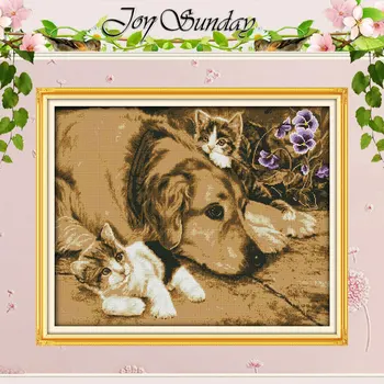 Intimate Partner Counted Cross Stitch DIY 11CT 14CT Cross Stitch Set Dog and Cat Animal Cross-stitch Kits Embroidery Needlework
Intimate Partner Counted Cross Stitch DIY 11CT 14CT Cross Stitch Set Dog and Cat Animal Cross-stitch Kits Embroidery Needlework
