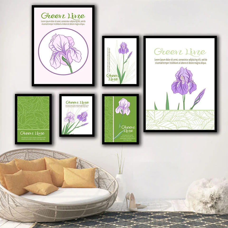 Abstract purple flower green live Nordic Style Wall Art Canvas Print Painting Modern Living Room Decor Picture
Abstract purple flower green live Nordic Style Wall Art Canvas Print Painting Modern Living Room Decor Picture