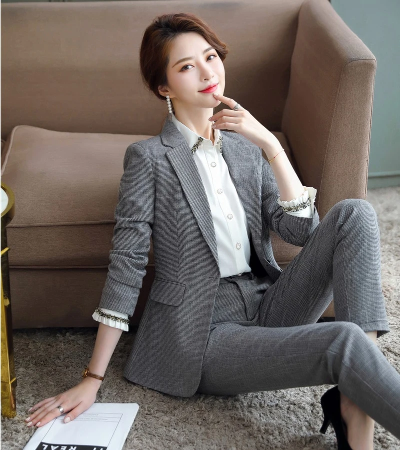 Autumn Winter Formal Uniform Designs Pantsuits Elegant Green for Women Business Work Wear Autumn Winter OL Styles Blazers Set
Autumn Winter Formal Uniform Designs Pantsuits Elegant Green for Women Business Work Wear Autumn Winter OL Styles Blazers Set
