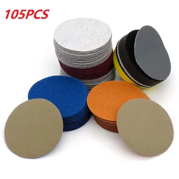 105pcs 2 Inch 50mm Wet/Dry Sandpapers Sanding Discs Hook & Loop 60-10000 Grit Sander Parts & Accessories
105pcs 2 Inch 50mm Wet/Dry Sandpapers Sanding Discs Hook & Loop 60-10000 Grit Sander Parts & Accessories