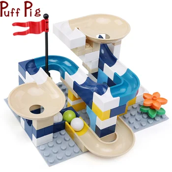 80Pcs Compatible Duplo Marble Race Run Building Block Compatible Duplo Blocks Big Size Funnel Slide Bricks Toys for Children
80Pcs Compatible Duplo Marble Race Run Building Block Compatible Duplo Blocks Big Size Funnel Slide Bricks Toys for Children