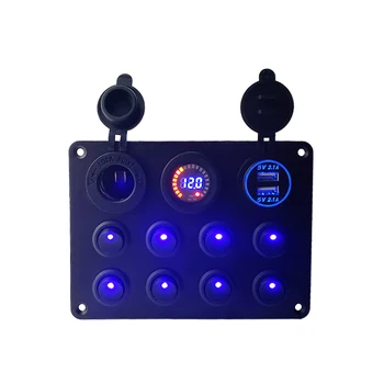 8 Gang Marine Boat Toggle Switch Panel for Car Boat RV Truck ATV UTV Camper Caravan Waterproof Circuit Breaker
8 Gang Marine Boat Toggle Switch Panel for Car Boat RV Truck ATV UTV Camper Caravan Waterproof Circuit Breaker