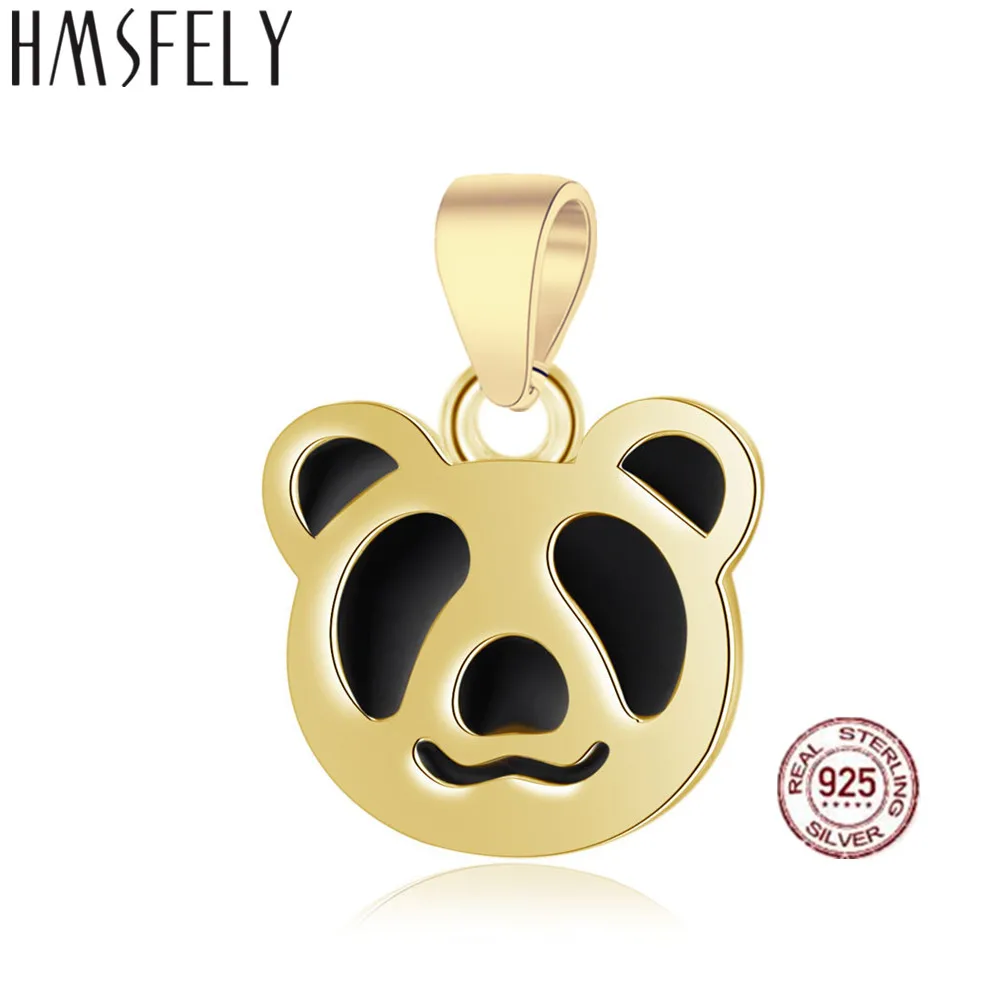 HMSFELY 925 Real Sterling Silver Gold Plating Panda Pendant DIY Charm Bracelets Accessories Dangles For Necklace Jewelry Making
HMSFELY 925 Real Sterling Silver Gold Plating Panda Pendant DIY Charm Bracelets Accessories Dangles For Necklace Jewelry Making