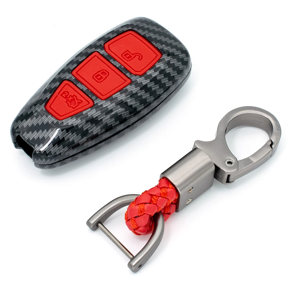 Details about   Carbon Fiber Remote Key Fob Case Shell Cover For C-Max Ford Fiesta Focus Kuga