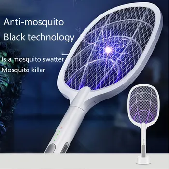 2 in 1 Insect Trap Rechargeable Night Wasp Handheld Electric Bug Zapper Killer Lamp Mosquito Swatter Racket 3000V Home Fruit Fly
2 in 1 Insect Trap Rechargeable Night Wasp Handheld Electric Bug Zapper Killer Lamp Mosquito Swatter Racket 3000V Home Fruit Fly
