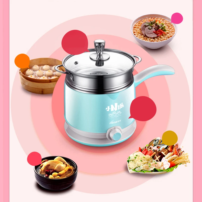 Multi-function Electric Cooker 1.5L Electric Skillet Hot Pot Cooking Noodle Pot Student Mini Split Steaming Stew Hot Pot 220V
Multi-function Electric Cooker 1.5L Electric Skillet Hot Pot Cooking Noodle Pot Student Mini Split Steaming Stew Hot Pot 220V