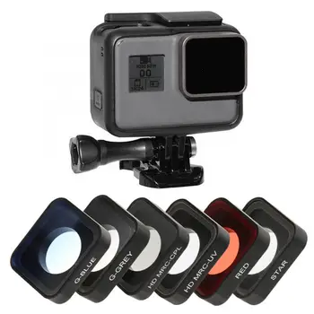 JUNESTAR Diving Lens Filter Kit Red/MRC-UV/MRC-CPL/Gradient Blue/Gradient Gray/Starlight Lens Filter for GoPro HERO 6/5 Camera
JUNESTAR Diving Lens Filter Kit Red/MRC-UV/MRC-CPL/Gradient Blue/Gradient Gray/Starlight Lens Filter for GoPro HERO 6/5 Camera