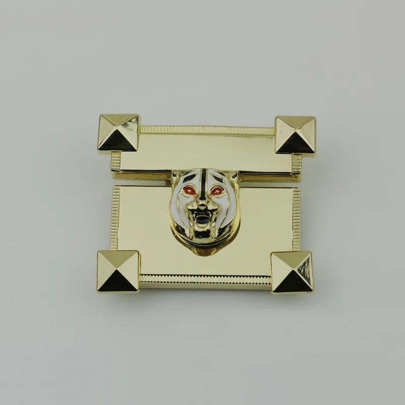 10 Pieces mortise Bag hardware accessories duck tongue lock gold metal tiger head switch lock
10 Pieces mortise Bag hardware accessories duck tongue lock gold metal tiger head switch lock