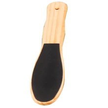 Chaud! dissolvant de callosités en bois Double face pour les pieds râpe pédicure pour lisser la peau dure et sèche(China)
