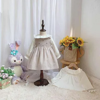 2Pcs Baby Girls Smocked Dress Autumn Children Vintage UK Princess Ball Gown for Girl Handmade Smock Dress Kids Spanish Frocks
2Pcs Baby Girls Smocked Dress Autumn Children Vintage UK Princess Ball Gown for Girl Handmade Smock Dress Kids Spanish Frocks