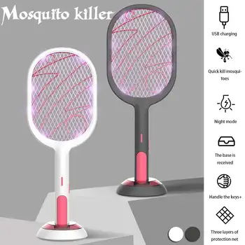 New 3000V Electric Insect Racket Swatter Zapper USB 1200mAh Rechargeable Mosquito Swatter Kill Fly Bug Zapper Killer Trap
New 3000V Electric Insect Racket Swatter Zapper USB 1200mAh Rechargeable Mosquito Swatter Kill Fly Bug Zapper Killer Trap