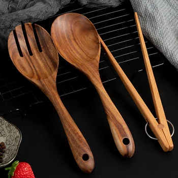 3 Piece Cooking Utensils Set Salad Tongs Wood Fork Spoon Set Large Wooden Spoon Serving Set Salad Sever Food Tongs Kitchen Tools
3 Piece Cooking Utensils Set Salad Tongs Wood Fork Spoon Set Large Wooden Spoon Serving Set Salad Sever Food Tongs Kitchen Tools