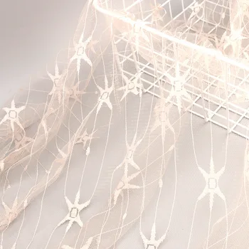 Hexagon star flower Soft touching Net tulle mesh lace fabric French Lace trim DIY Wedding Dress Decoration Accessories 
Hexagon star flower Soft touching Net tulle mesh lace fabric French Lace trim DIY Wedding Dress Decoration Accessories