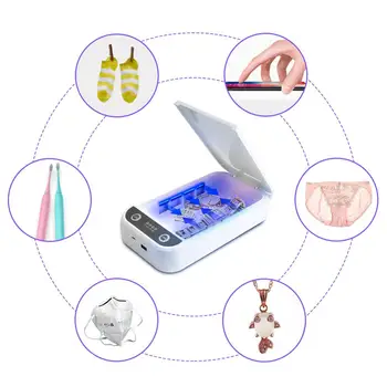 Portable UV Sterilizer Box Case Sanitizer Box Disinfection Machine Disinfector for Face Mouth Masks Phone Watches Glasses 
Portable UV Sterilizer Box Case Sanitizer Box Disinfection Machine Disinfector for Face Mouth Masks Phone Watches Glasses