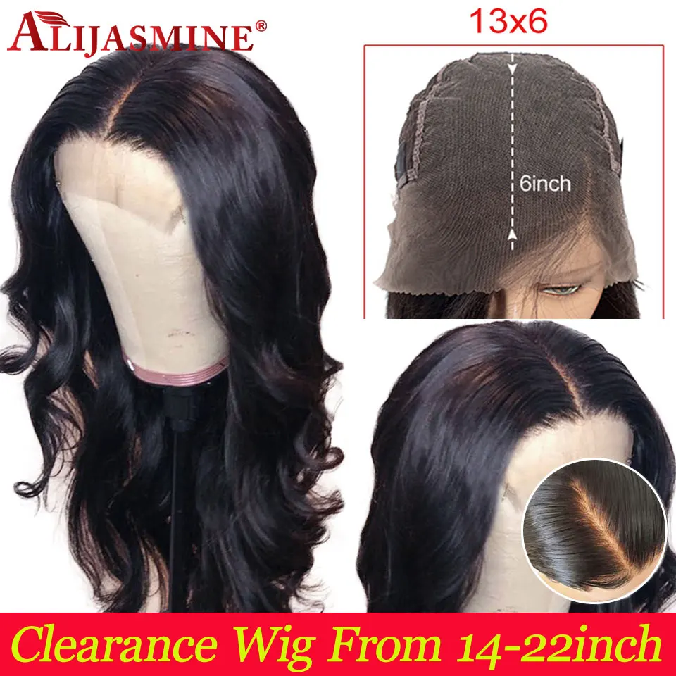 Clearance Body Wave 13x6 Deep Part Lace Front Human Hair Wigs With Baby Brazilian Remy 13x4 For Women | Шиньоны и парики