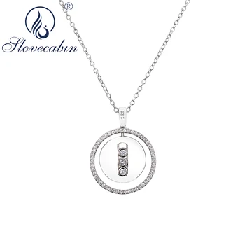 Slovecabin 2020 New Design Real 100% 925 Sterling Silver Move Stone Rotating Round Pendant Necklace Long Chain Women Necklace
Slovecabin 2020 New Design Real 100% 925 Sterling Silver Move Stone Rotating Round Pendant Necklace Long Chain Women Necklace